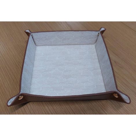 Portaoggetti quadrato whisky 20x20 cm beige - Atmosphera créateur d'intérieur (1/5)