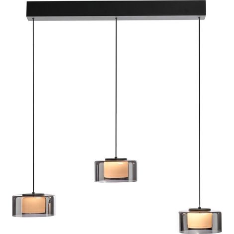 Lampe suspendue 3 lumières Rika noir - 2113-18 (1/5)