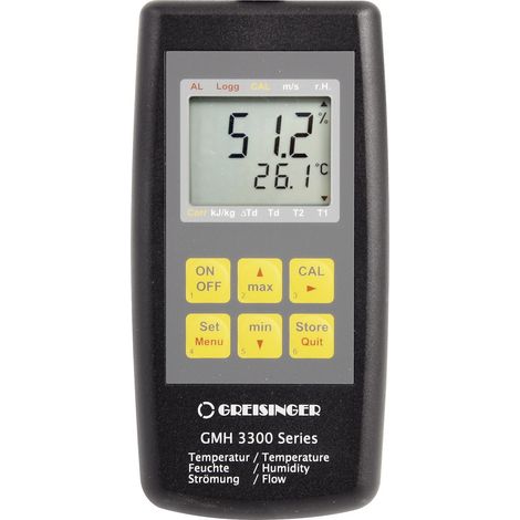 Greisinger GMH 3351 Luftfeuchtemessgerät (Hygrometer) 0 % rF 100 % rF Datenloggerfunktion (1/2)