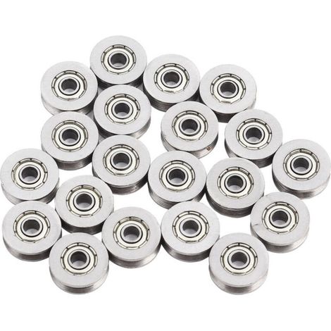 V623ZZ Ball Bearings, 20 Pieces – Carbon Steel – 3mm Inner Diameter – 12mm Outer Diameter – For Linear Motion Systems (1/5)