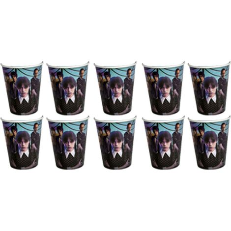 Assiettes en carton jetables 10 pièces, vaisselle fête portable, gobelets assortis, set repas sûr fiable (1/5)