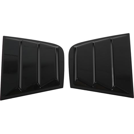 2 déflecteurs latéraux noirs en ABS pour vitres de Dodge Charger 2015+, protège-soleil de fenêtre, garniture de custode, kit aérodynamique 2 pièces, accessoire auto extérieur (1/5)