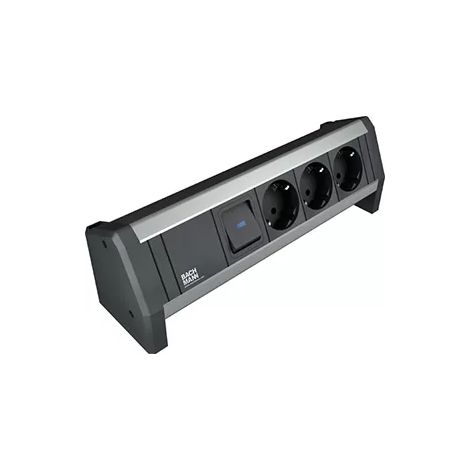 Bachmann Steckdosenleiste 3xSchutzk.schwarz 902.0050 (1/2)