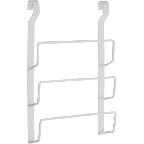 Premier Housewares Sorello White Iron Hanging Pan Lid Rack (1/5)