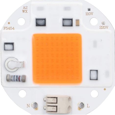 Puce LED, plante à puce LED haute puissance élève la lumière 380-800NM COB perles de lampe sans lecteur pour la lumière de croissance hydroponique bricolage 220V (1/5)