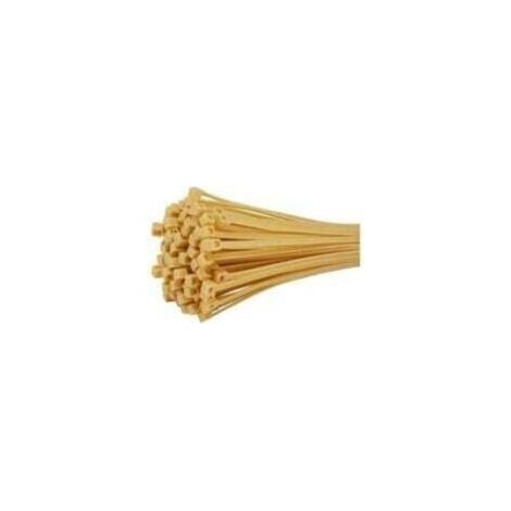 Attaches Câble Nylon Beige - Serre-Câbles de 1.8 mm x 100 mm pour Brise-Vue, Lot de 100 Pièces (1/5)
