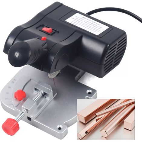 Mini Kappsäge Gehrungssäge Stahl Sägeblatt Kreissäge Tisch Schneiden Maschine 4500 U/min fur Holz Metall (1/5)