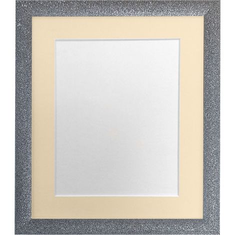 Cadre Photo en Plastique avec Passe-Partout Ivoire 30 x 40 cm (1/3)