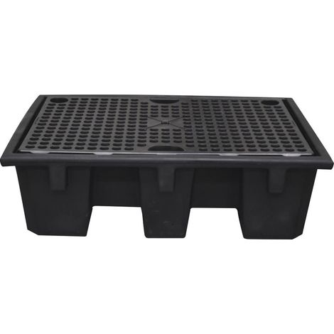 Auffangwanne aus Polyethylen 240l 130x90x39cm mit Gitterrost aus Polyethylen DRAKKAR EQUIPEMENT - 08240