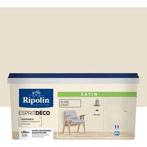 Ripolin Satin Wandfarbe beige (weiß gebrochen) 2,5 Liter