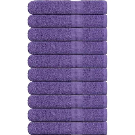 Serviettes de sauna FROGN, lot de 10, lilas, 80 x 200 cm, 360 g/m²