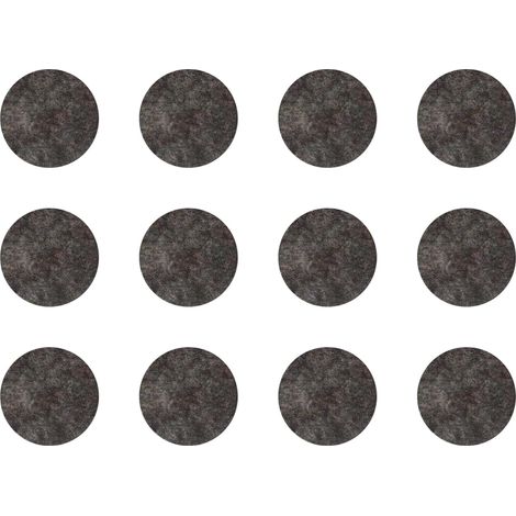12x Cache vis adhésif autocollant diamètre 40mm protection bouchon trou obturateur meuble table chaise maison, Atelier foncé (1/4)