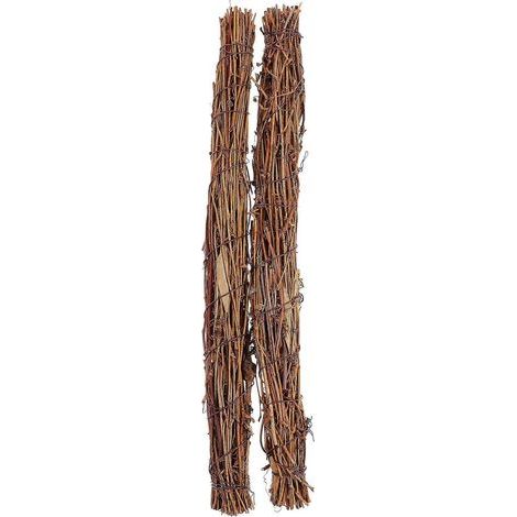 2 tiges et branches en rotin naturel pour guirlande à faire soi-même, décoration de mariage-36x3.2cm