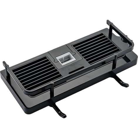 Estante de ducha sin taladro con jabonera, ganchos y toallero para montaje en pared, inoxidable, autoadhesivo, gris, juego de 2