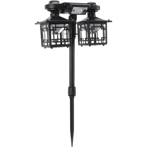 192 LED Solar-Wandleuchte für den Außenbereich, Gartenleuchte mit Bewegungsmelder, wasserdichte Retro-Wandleuchte mit Fernbedienung (1/5)