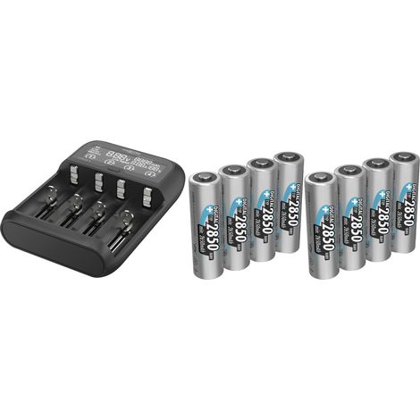 Chargeur de piles rondes Ansmann Lithium 4 LiFePO, Li-ion, NiCd, NiMH 10340, 10350, 10440, 10500, 10350, 10440, 10500, (1/5)