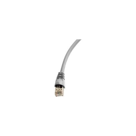 Telegärtner 100008986 RJ45 Patchkabel CAT 6a S/FTP 10.0 m Schwarz Flammwidrig, mit Knickschutztülle (1/2)