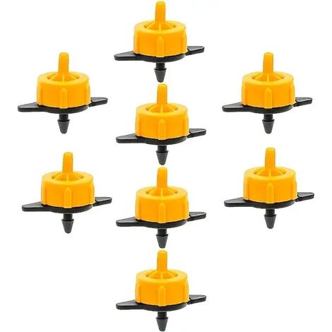 50 Stück druckkompensierende Tropfer (1/2 GPH), Tropfbewässerungsemitter für Bewässerungssysteme