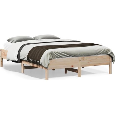 vidaXL Letto senza Materasso 120x190 cm in Legno Massello di Pino