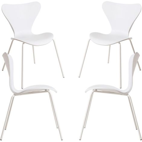 Packs Sillas Comedor - Pack 4 Sillas Ceolin - Blanco