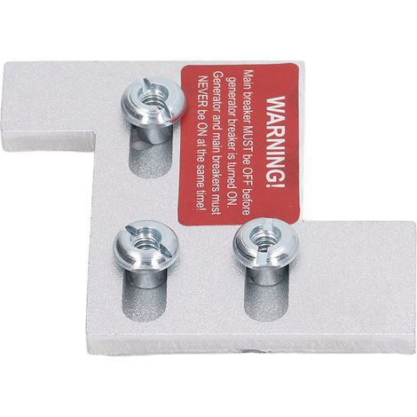 Kit de Verrouillage de Disjoncteur pour Générateur de Secours - Compatible Boîtier Électrique 150A/200A - Entraxe 1.25 Pouce (1/5)