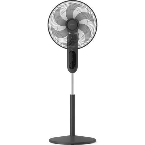 Philips – Ventilateur sur pied 1000W – 3 vitesses – Silencieux avec minuterie et télécommande – Diffuseur d'aromathérapie – Gris (1/5)