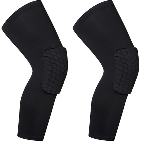 Genouillères de basketball pour sports de plein air, genouillères alvéolées, protections anti-collision