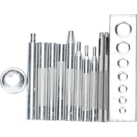 Edelstahl-Druckknopfstanze DIY-Lederwerkzeug zum Einsetzen von Löchern (1/5)