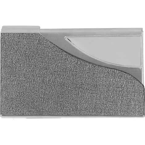 Porte-cartes de visite Boîte de rangement pour cartes de nom Étui Organiseur Cadeau Homme Femme Gris 980 (1/5)