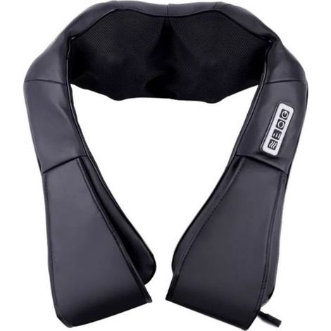 Coussin de massage Shiatsu électrique - Masseur de nuque, dos et épaules - Fonction chauffante - 16 points de massage - 3 vitesses - Arrêt automatique - Pour voiture et maison (1/5)