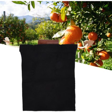 Sacoche de Rangement Extérieur pour Camping Cueillette de Fruits Poche à Porter à la Ceinture Sac de Rangement Noir pour Forêt-KZQ (1/2)