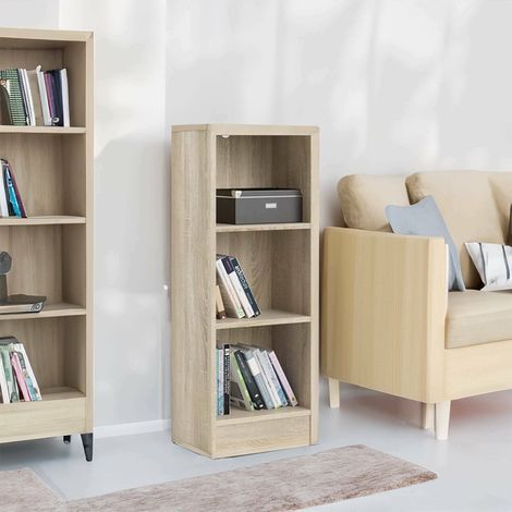 Librería Dmora, color roble, 40,6 x 107,2 x 26,72 cm, con embalaje reforzado (1/5)