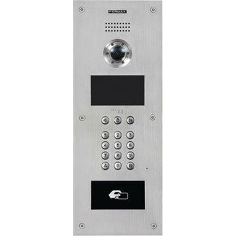 Placa de portero antivandálica IP65 con cámara HD 1.3 Mpx y acero inoxidable 316L