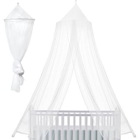 Rete Antizanzare per Letto, Rete Antizanzare per Letto Matrimoniale, Previene le Zanzare, Grande Rete Antizanzare in Poliestere, Rete Antizanzare da Campeggio e Casa (250x1100x60cm) (1/5)