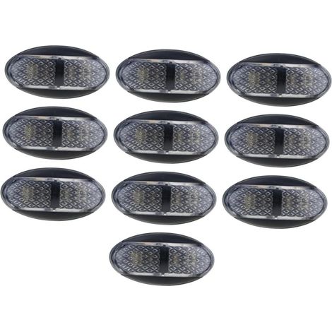10 Pièces Camion remorque Sidelight réflecteurs latéraux Ampoule de Queue d'avertissement Lustre LED Feux latéraux de Camion marqueur de côté de Camion Un Camion Bande Annonce PC