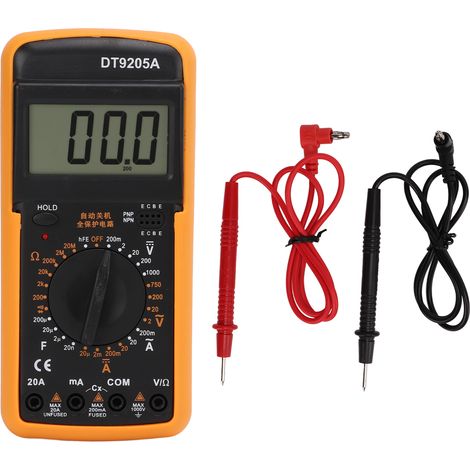 Multimètre numérique DT9205A avec protection contre les surcharges, haute précision pour tests électriques (1/5)