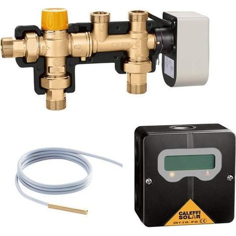 Kit de raccordement ballon solaire à chaudière avec intégration thermique Caleffi 265352 3/4" (1/2)