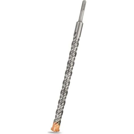 Foret SDS Plus 22mm x 350mm, Idéal pour Percer Dans le Béton, Brique, Pierre, Maçonnerie - pointes en carbure, Accessoire Marteau Burineur (1/4)