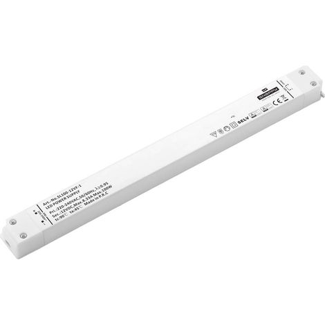 Dehner Elektronik SL 100-12VF-1 Transformateur pour LED, Driver de LED à tension constante 100 W 8.33 A 12 V/DC homolog