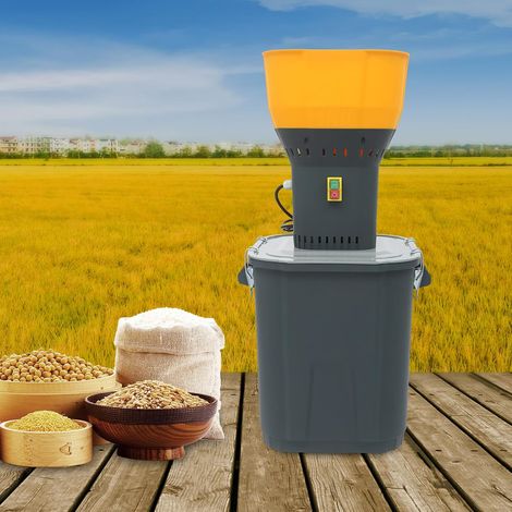 Moulin à Céréales Électrique Agricole 1300W, Réservoir 45L, avec 5 Tamis, 400 kg/H, pour Blé, Orge, Maïs, Épices (1/5)