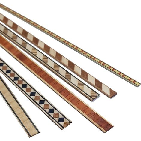 Intarsi in legno pregiato disponibili in varie dimensioni e fantasie