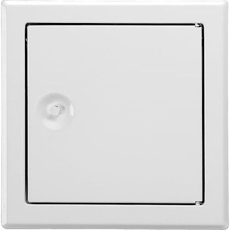 Trappe d'inspection SOFTLINE blanc avec raccord 4 pans Cotes de montage 100x100mm