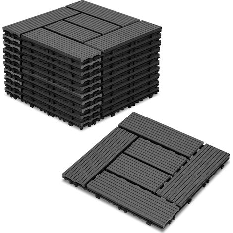Wolketon 60 piastrelle per patio, pavimenti per esterni, pavimentazione in composito, balcone e giardino 30x60 cm