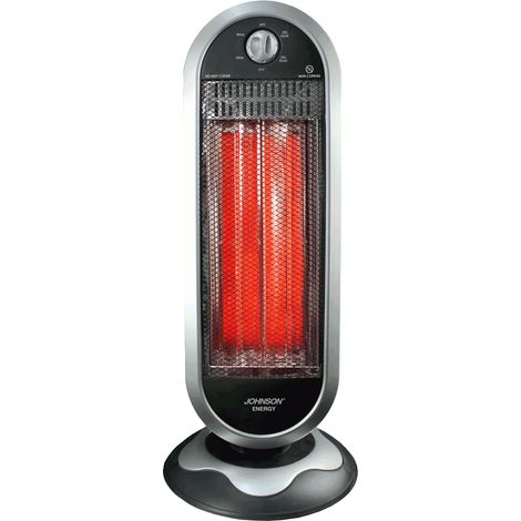 Johnson stufa elettrica in fibra di carbonio basso consumo oscillante fisso 900W (1/6)