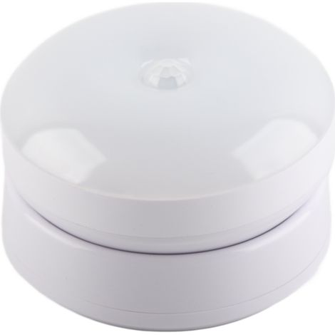 Ortviai Veilleuse LED avec capteur de mouvement, sans fil, aimantée et adhésive pour chambre, chambre d’étudiant ou chevet (1/5)