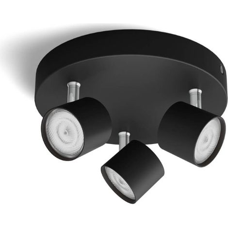 Spot de plafond LED noir Star 3 lumières - 929003205301 (1/3)