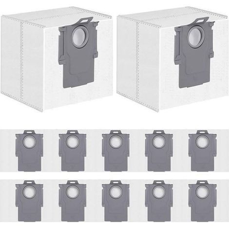 Accesorio para aspiradora  ROBOROCK  Bolsas desechables para polvo (paquete de 12)  Blanco  Para H5  8.04.0032
