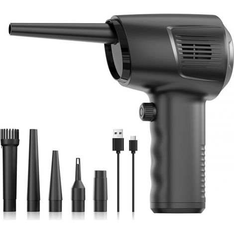 Ortviai Soufflette Électrique sans Fil 50000 tr/min, Réglage Continu de la Vitesse, Batterie Intégrée 10000 mAh, Modèle WD-1888