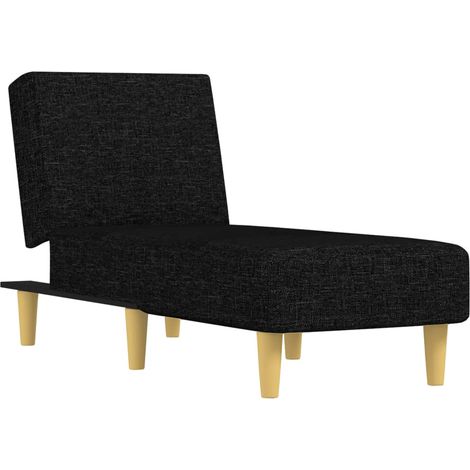 Sofá diván de tela negro vidaXL (1/5)