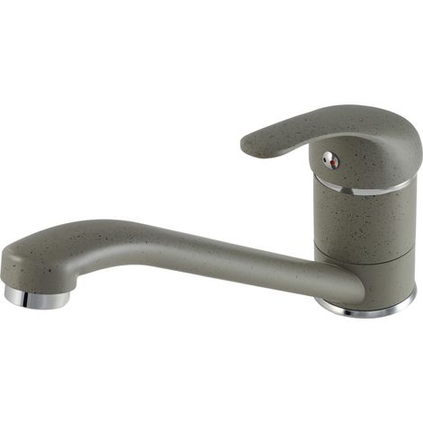 Gospo Küchenarmatur, schwarzer Wasserhahn, Einhebel-Armatur für Küche oder Badezimmer, Mischbatterie (1/5)